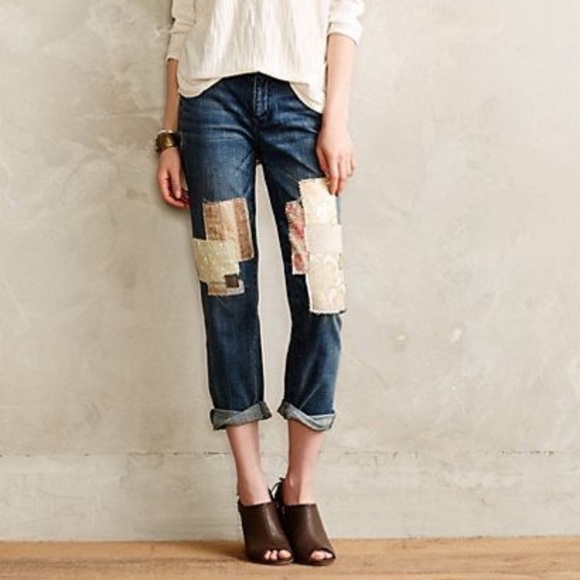 Pilcro and the Letterpress Denim - ANTHROPOLOGIE | 25 | women’s boyfriend cut jeans, size 25